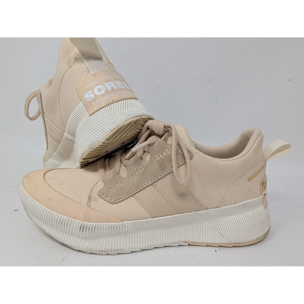 Sorel Shoes Womens Size 8 Beige Waterproof Natural Rubber Out N About NL4970